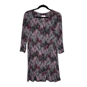 JOULES navy blue multi color dotted 3/4 sleeve dress size 6